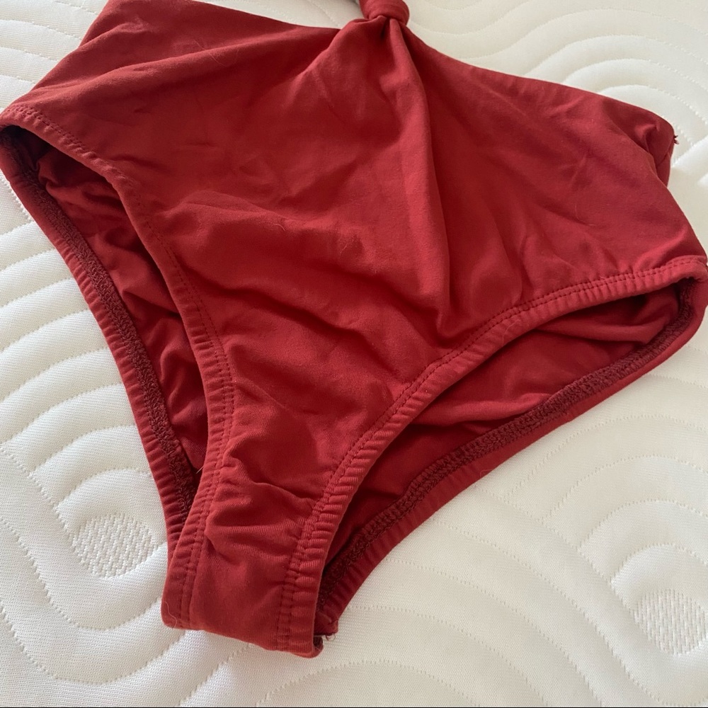 AVA & EVER RED DIRT BODYSUIT TOP / Size 10 - Picture 4 of 6